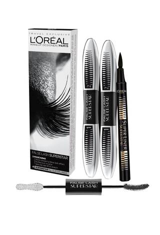 LOREAL FALSE LASH SUPERSTAR CONT: 2 FALSE LASH SUPERSTAR 2X7 ML  SUPERLINER SUPERSTAR 4G
