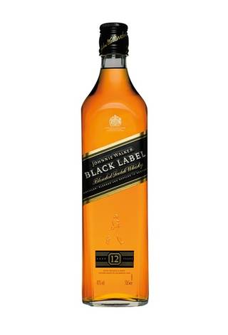 Johnnie Walker Black Label Aged 12Years Old Blended Scotch Whisky, 0,5 L